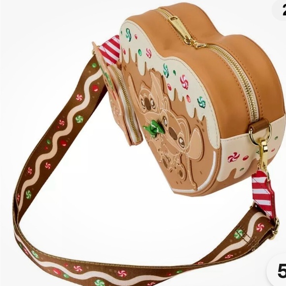 Loungefly Stitch gingerbread cross body and card holder - Picture 4 of 9